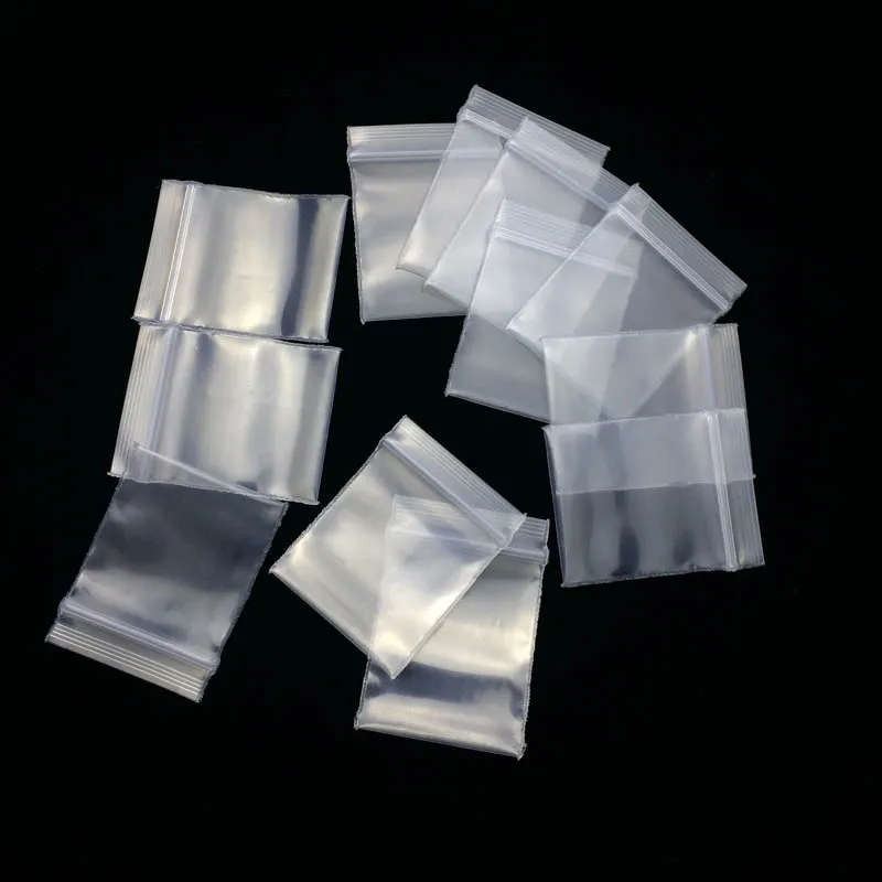 Wholesale 100 Mini Zip Lock Mini Tote Bag 3x4cm Plastic Packaging